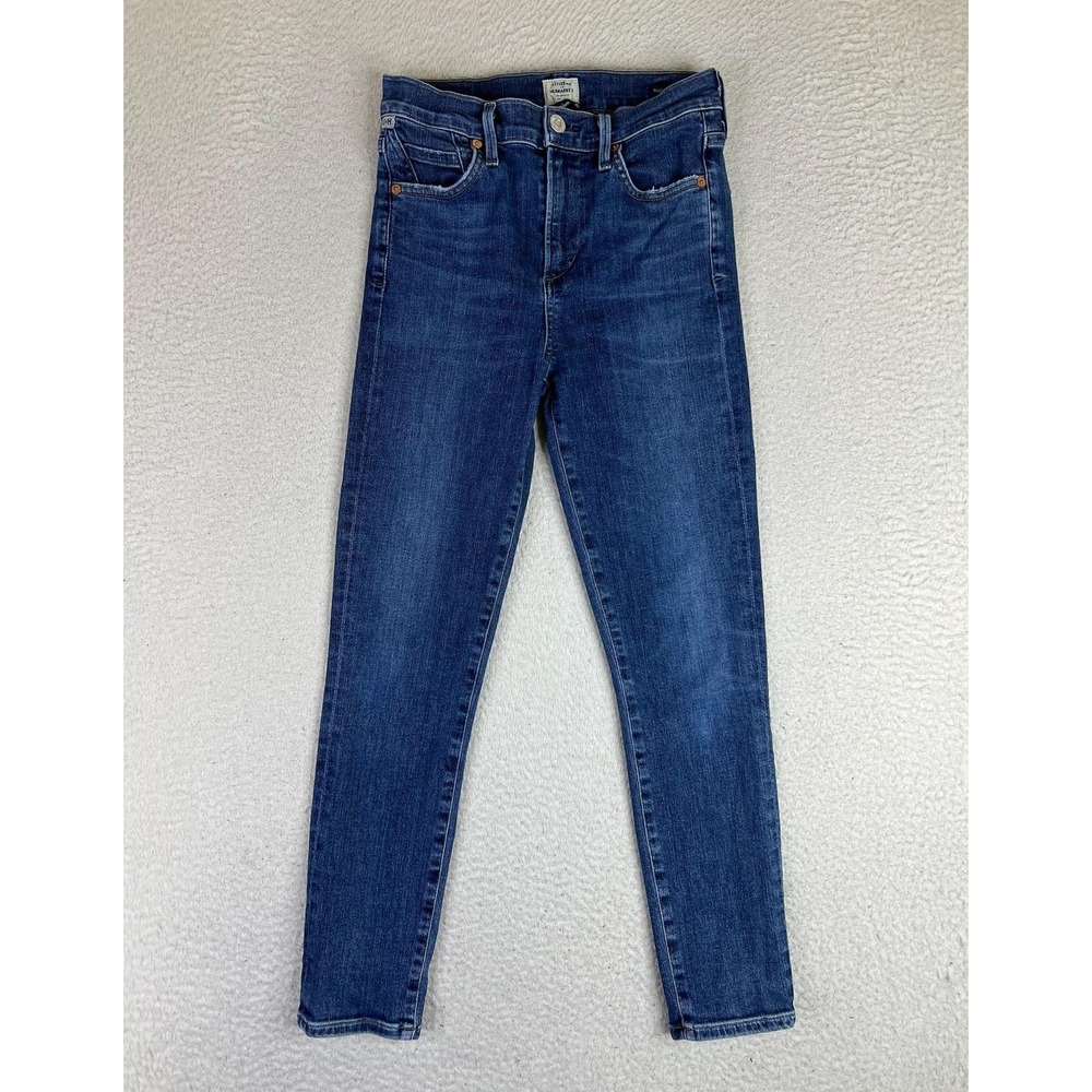 Citizens Of Humanity Rocket Crop Skinny Jeans Womens 25 Blue High‎ Rise Stretch